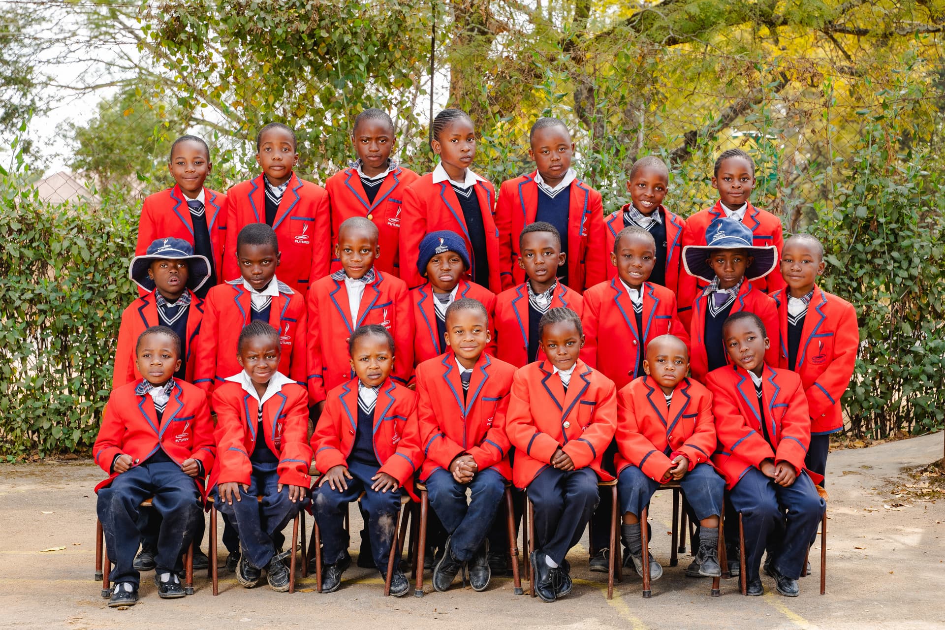 Primary school pupils in class