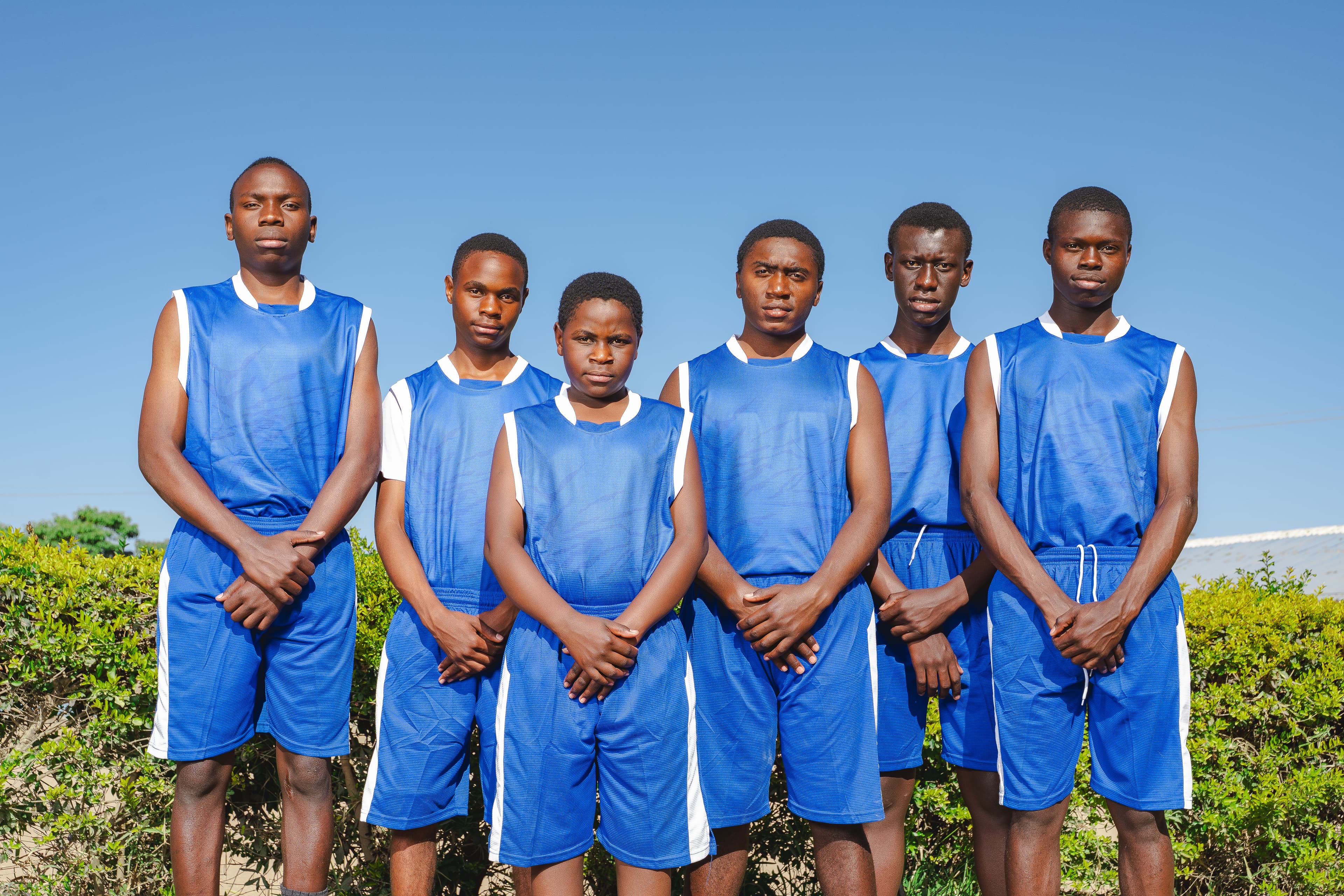 Pupils playing sports