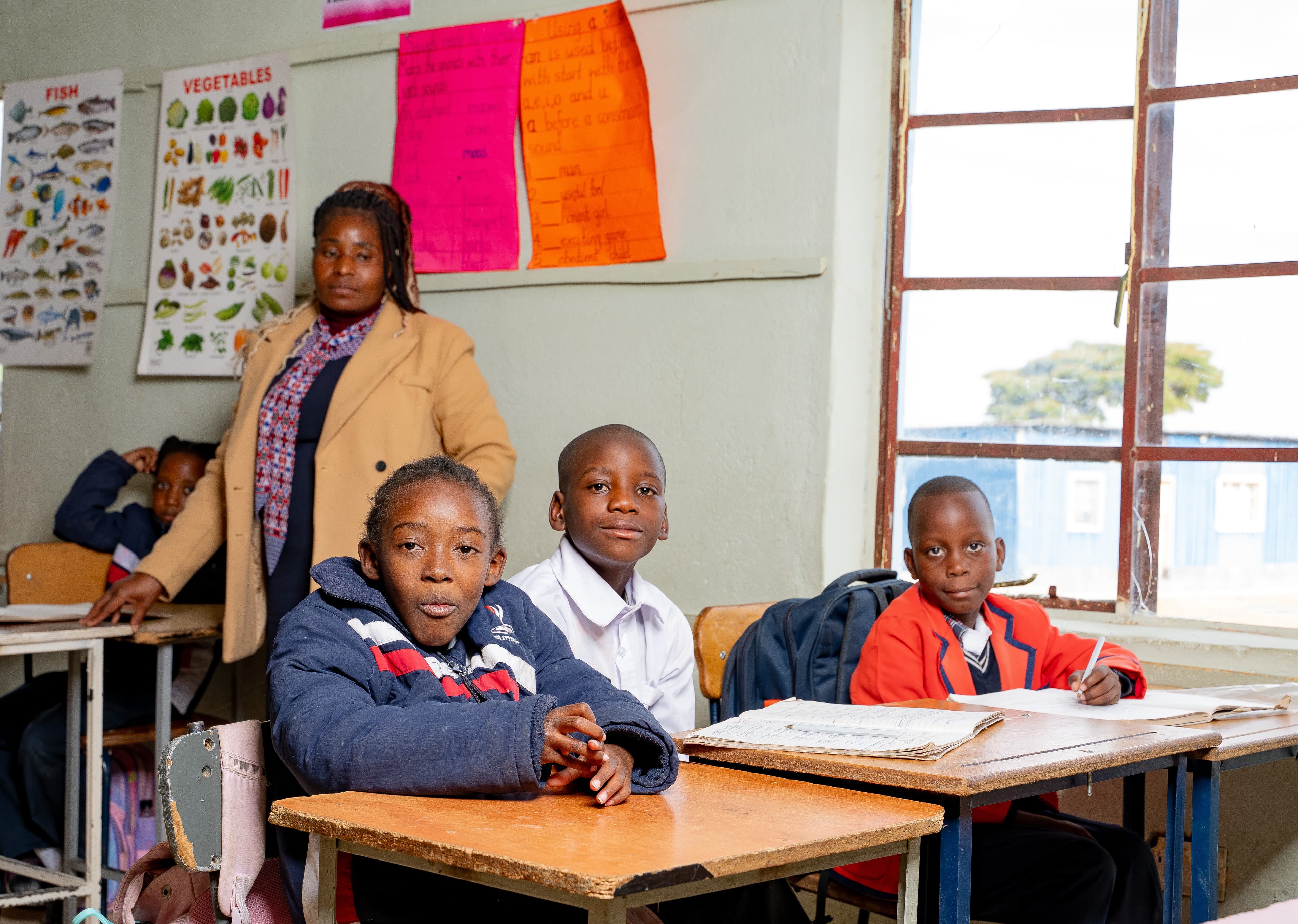 Students posing for a photo.