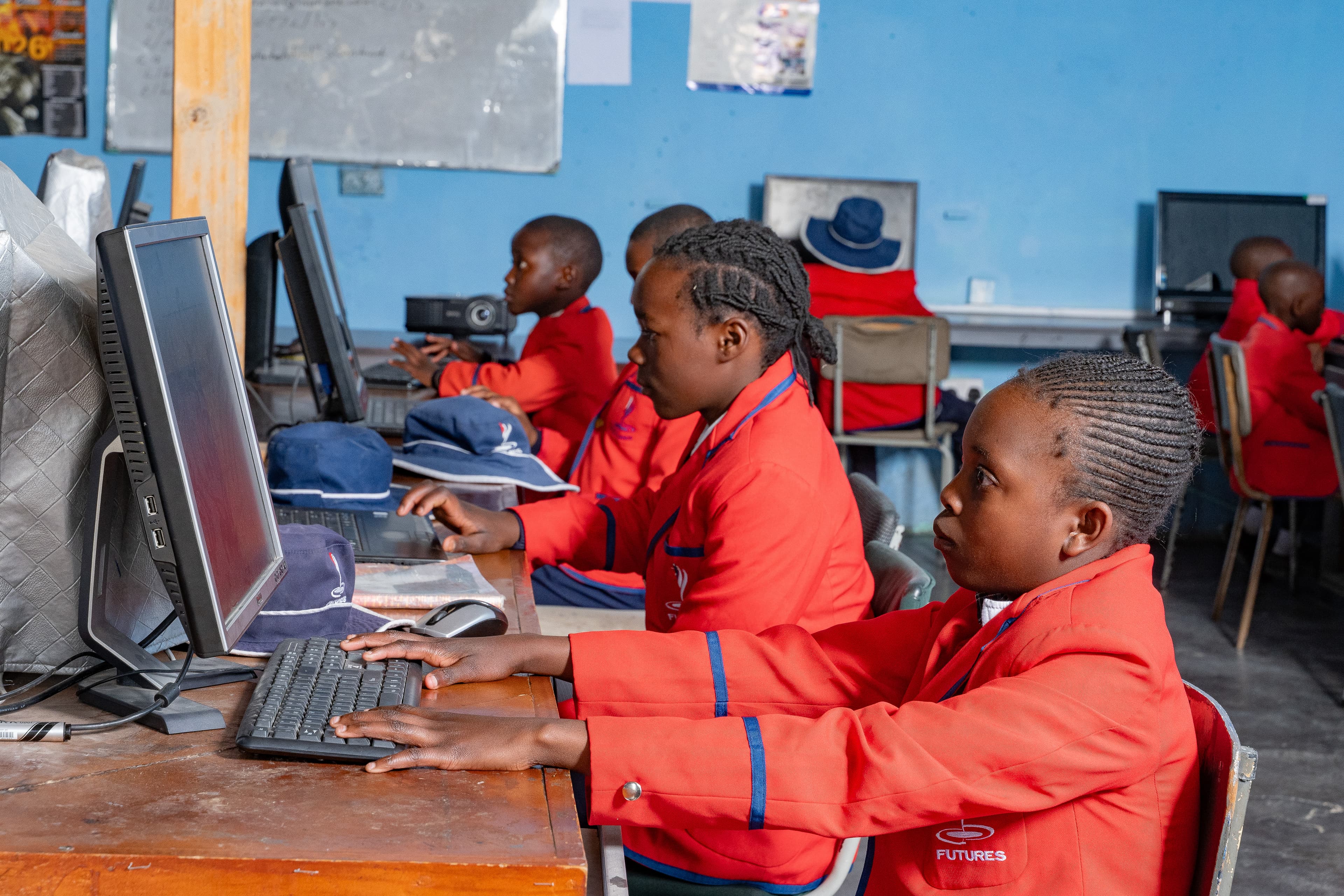Students in a computer lab